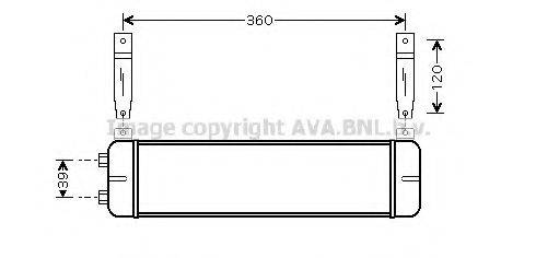 масляний радіатор, моторне масло AVA QUALITY COOLING FD3343