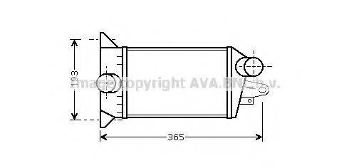 Інтеркулер AVA QUALITY COOLING FD4354