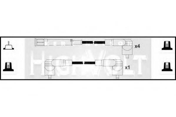 STANDARD OEF035 Комплект дротів запалення