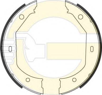 Комплект гальмівних колодок, стоянкова гальмівна система GIRLING 5186569