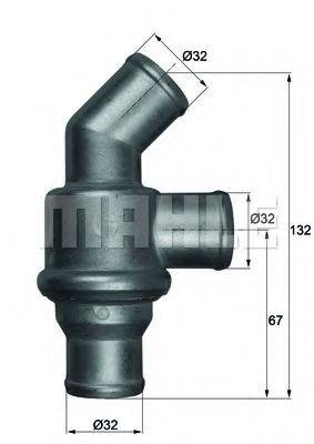 MAHLE ORIGINAL TH1680 Термостат, що охолоджує рідину
