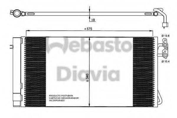 WEBASTO 82D0225546A Конденсатор, кондиціонер