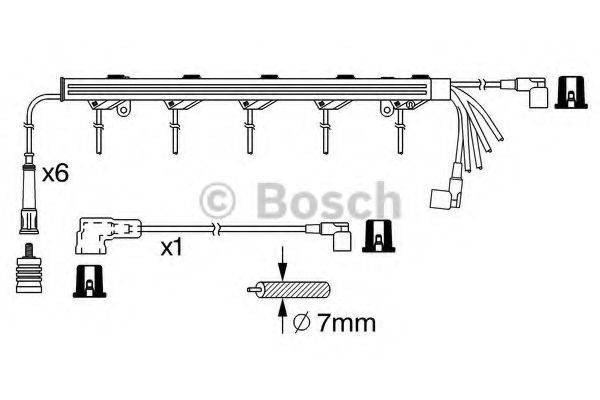 BOSCH 0986356383 Комплект дротів запалення