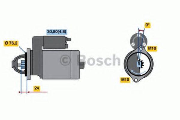 Стартер BOSCH 0 001 108 208