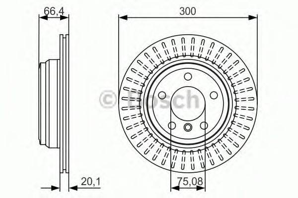 BOSCH 0986479045 гальмівний диск