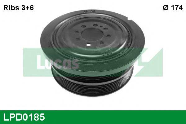 LUCAS ENGINE DRIVE LPD0185 Ремінний шків, колінчастий вал