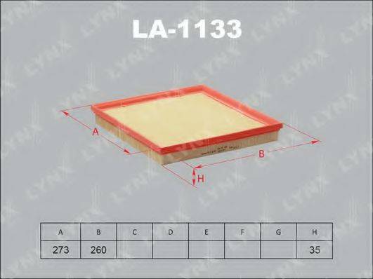 Повітряний фільтр LYNXAUTO LA-1133