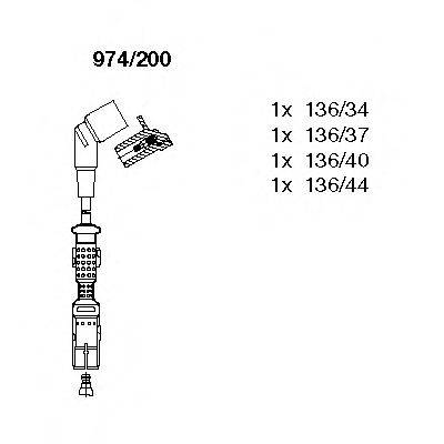 BREMI 974200 Комплект дротів запалення