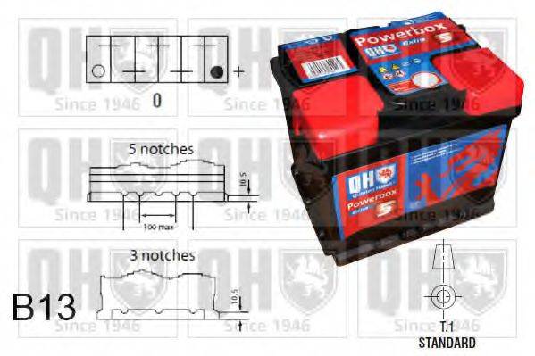 Стартерна акумуляторна батарея QUINTON HAZELL QBT0195