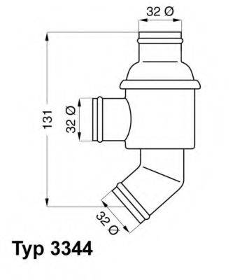WAHLER 334480 Термостат, що охолоджує рідину
